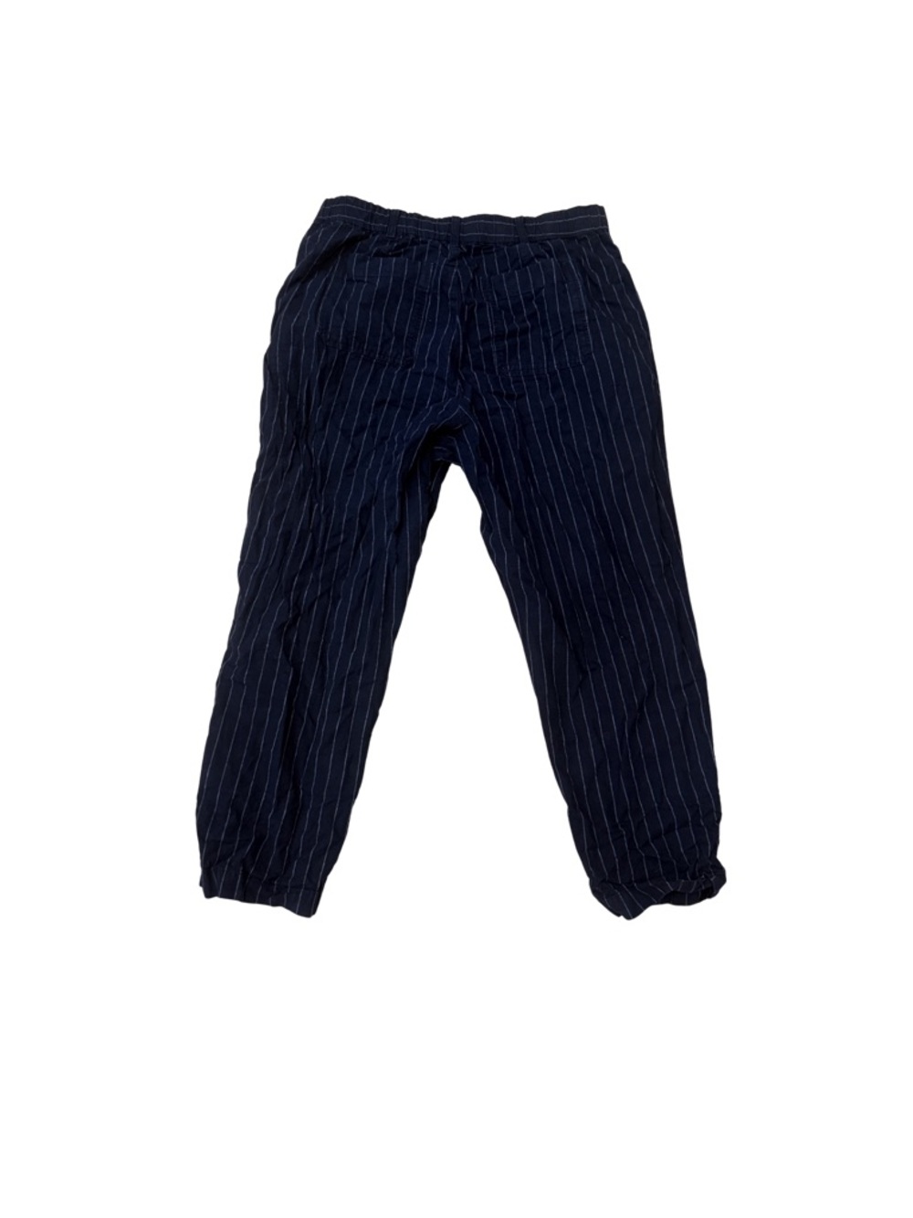 Uniqlo Navy Pinstripe Linen Cotton pants - size XL